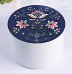 Telerosa Lundeby blå stort smykkeskrin