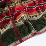 Eufemia silkeskjerf gult, grønt & rødt