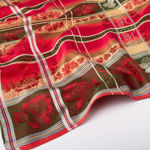 Eufemia silkeskjerf gult & rødt