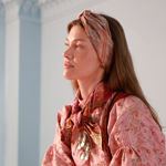 Mimmi Silkeskjerf rosa & gul