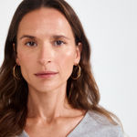 HAZE hoops Øredobber gullbelagt