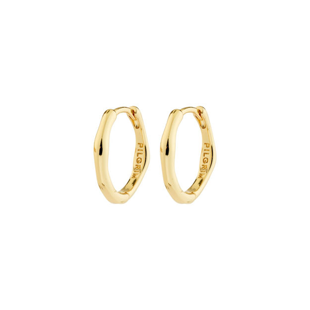 NOVA Øreringer i gullbelagt