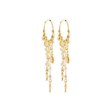 PRISM Øreringer gullbelagt