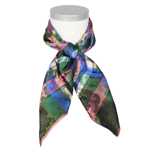 Estelle silkesjerf grønn, blå & svart