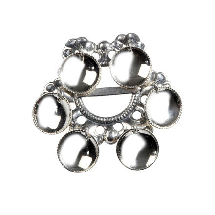 Espeland Vestfold mellomsølje m/skåler oksidert sølv