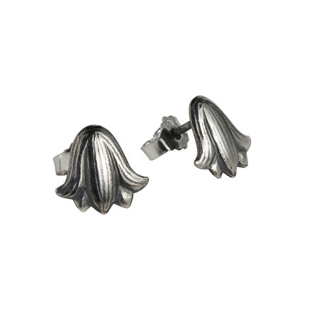 Espeland Vestfold ørepynt mellomstor oksidert sølv
