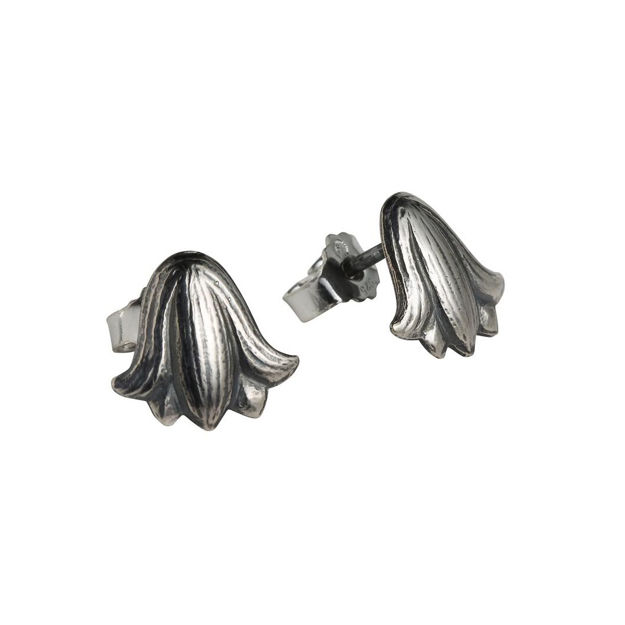 Espeland Vestfold ørepynt mellomstor oksidert sølv