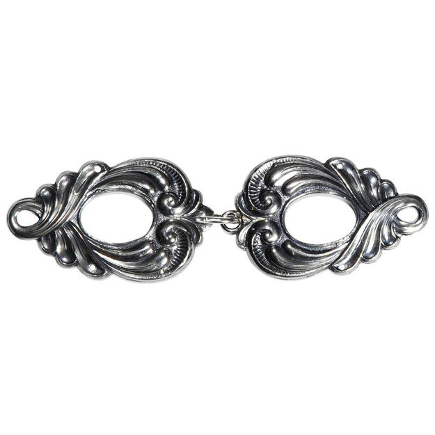 Espeland Vestfold capehekte oksidert sølv