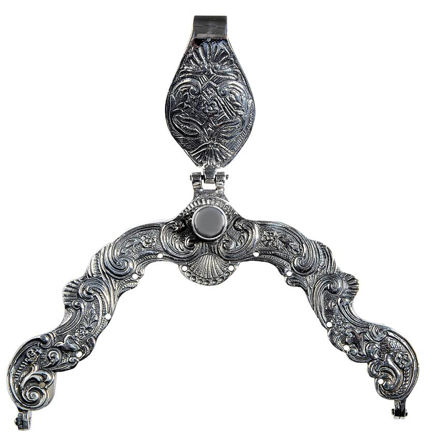 Espeland Vestfold veskelås plett med oksidert forsølving