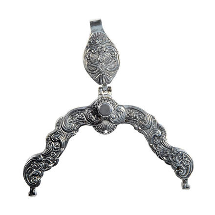 Espeland Vestfold barneveskelås plett med oksidert forsølving