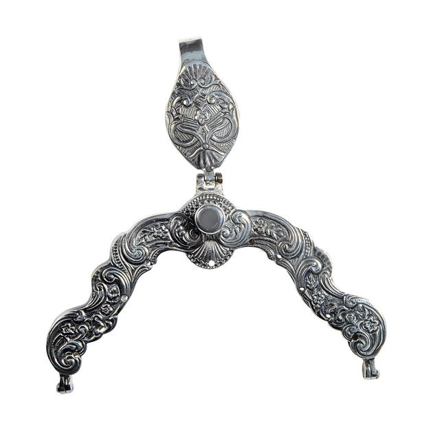 Espeland Vestfold barneveskelås plett med oksidert forsølving