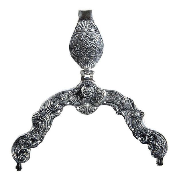 Espeland Vestfold veskelås oksidert sølv