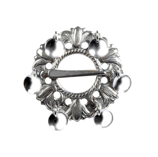 Espeland Vestfold halsring med skåler oksidert sølv