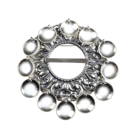 Espeland Vestfold brystsølje oksidert sølv