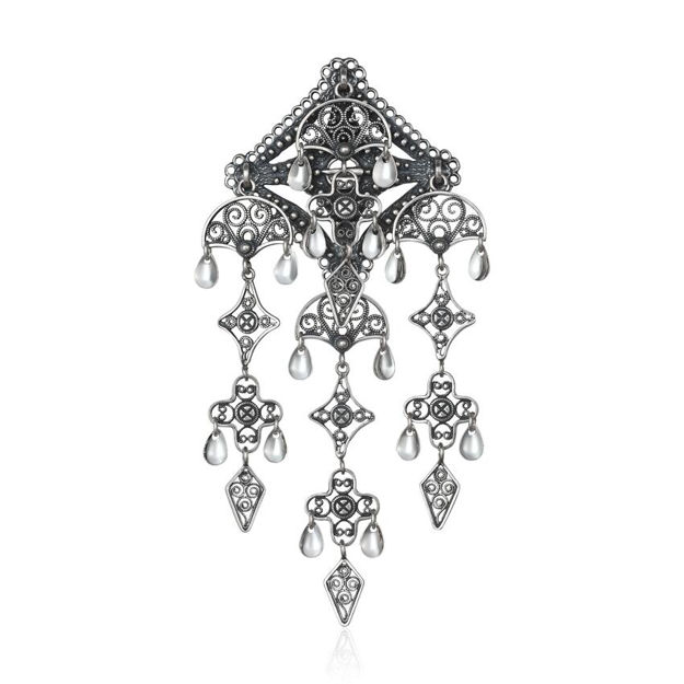 Espeland Bergen sølje oksidert sølv