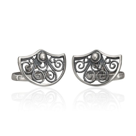 Espeland Bergen mansjettknapper oksidert sølv