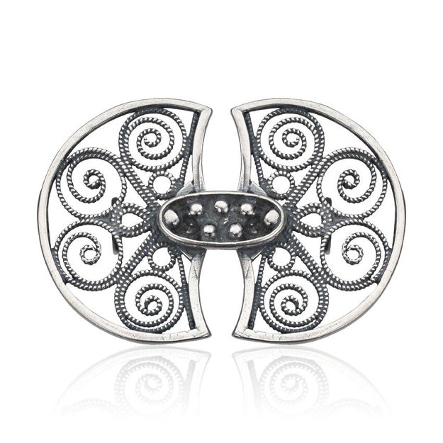 Espeland Bergen beltespenne oksidert sølv