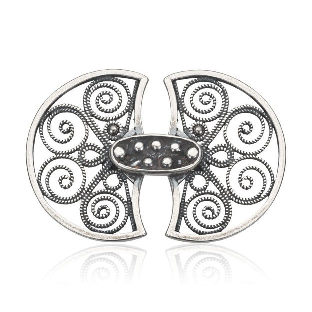 Espeland Bergen capehekte oksidert sølv