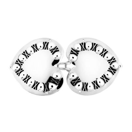 Espeland Rogaland beltespenne hull/øsken oksidert sølv