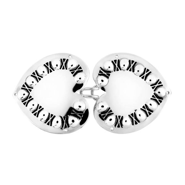 Espeland Rogaland beltespenne hull/øsken oksidert sølv