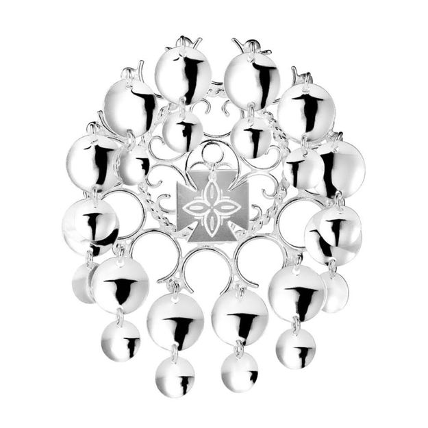 Espeland Rogaland stor sølje ekstra løv hvitt sølv