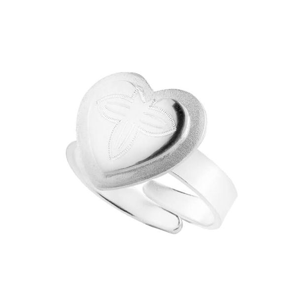 Espeland Rogaland bunadring hvitt sølv