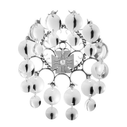 Espeland Rogaland stor sølje ekstra løv oksidert sølv