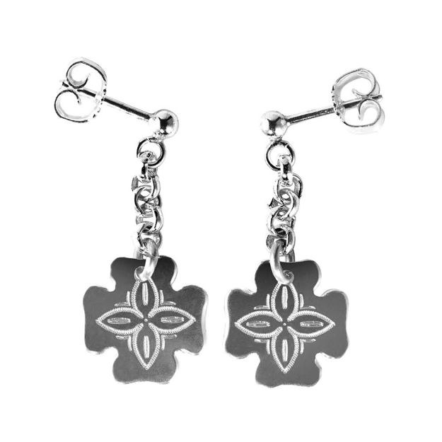 Espeland Rogaland ørepynt hvitt sølv