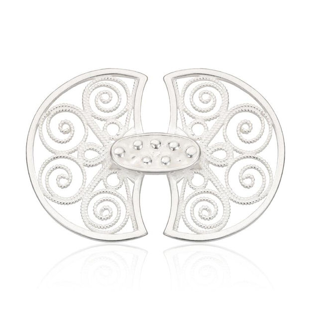 Espeland Bergen beltespenne hvitt sølv