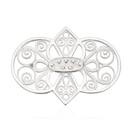 Espeland Bergen beltestøl hvitt sølv