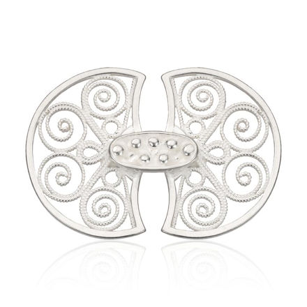 Espeland Bergen capehekte hvitt sølv