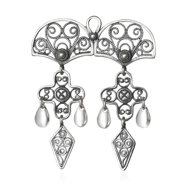 Espeland Bergen halssølje oksidert sølv