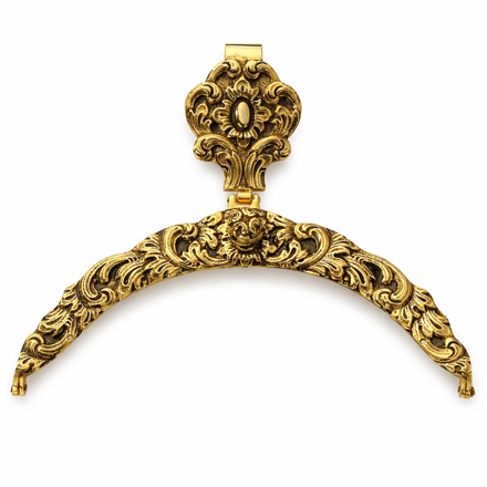 Espeland veskelås antikkforgylt sølv