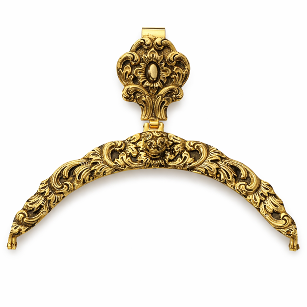 Espeland veskelås antikkforgylt sølv