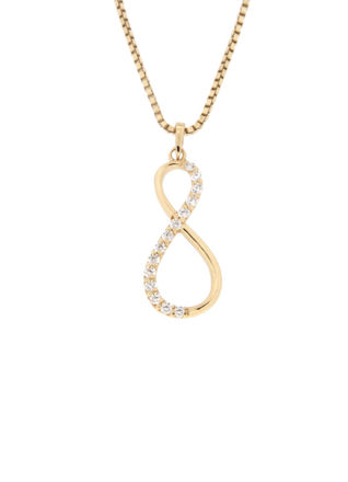 Gull anheng evighet cubic zirconia