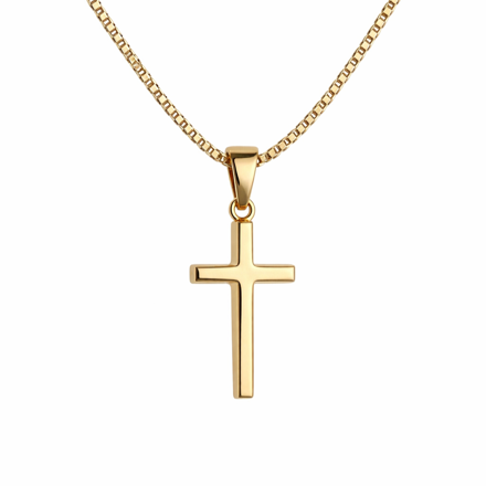 Gull anheng kors 9.5x16mm