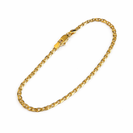 Gull armbånd 2,5mm Mariner slipt