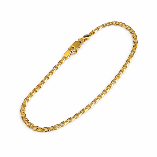 Gull armbånd 2,5mm Mariner slipt