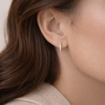 Caia Gold 375 øreringer med Cubic Zirconia