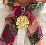 Skjerfring oksidert sølv