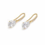 Caia Gold 375 øreheng dråpe & Cubic Zirconia