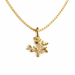 Caia Gold 375 anheng Livets tre med Cubic Zirconia
