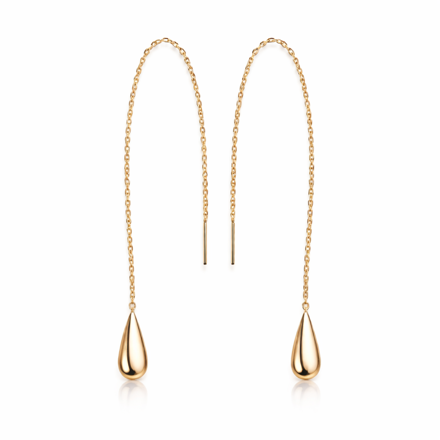 Caia Gold 375 øreheng balanse Anker med dråpe 