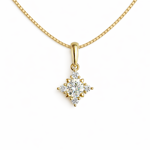 Caia Gold 375 anheng Cubic Zirconia