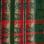 Gabriella silkeskjerf grønt, rødt & gult