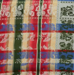 Gabriella silkeskjerf blått, rødt & gult