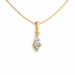 Caia Gold 375 anheng Cubic Zirconia