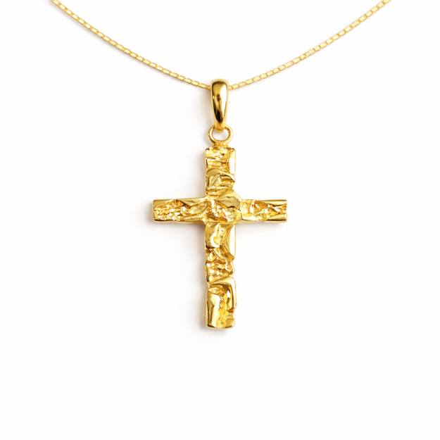 Caia Gold 375 anheng hamret kors 10x16mm