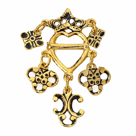 Espeland Romerike liten sølje antikkforgylt sølv