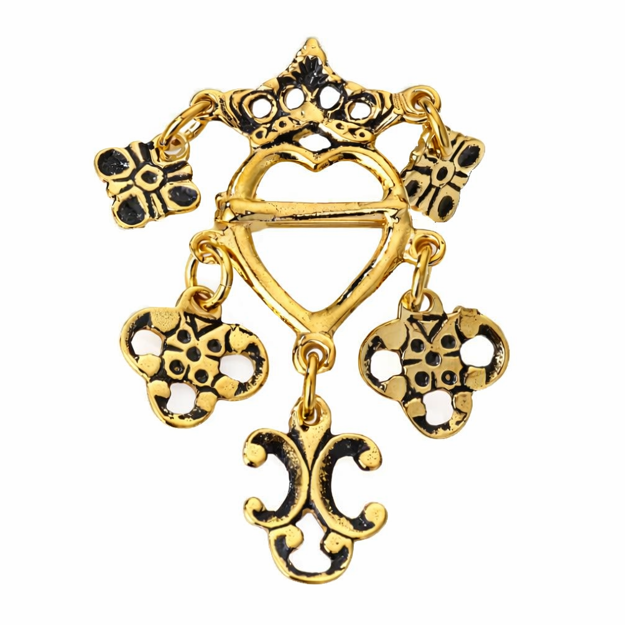 Espeland Romerike liten sølje antikkforgylt sølv